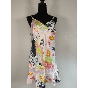 Y2k Victoria's Secret Floral Mini Slip Dress Babydoll Fairy Whimsy M